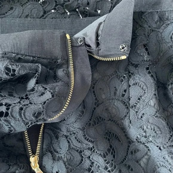 MILLY classic black lace pencil skirt - Picture 7 of 8